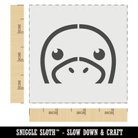 Peeking Platypus Wall Cookie DIY Craft Reusable Stencil