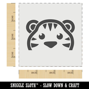 Peeking Tiger Wall Cookie DIY Craft Reusable Stencil