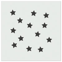 Scattered Stars Wall Cookie DIY Craft Reusable Stencil