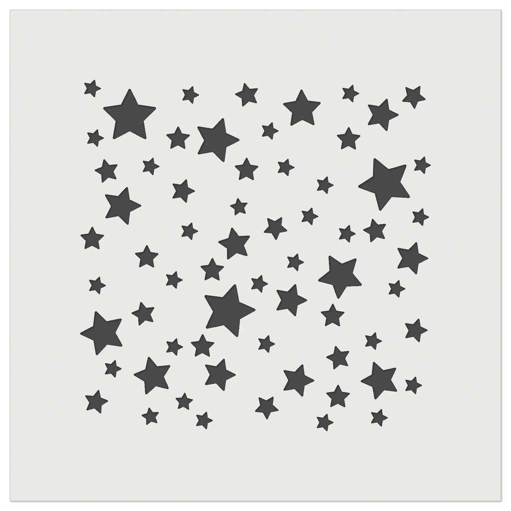 Cluster of Stars Wall Cookie DIY Craft Reusable Stencil