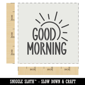 Good Morning Sun Wall Cookie DIY Craft Reusable Stencil