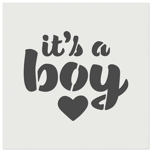 It's a Boy Baby Shower Party Wall Cookie DIY Craft Reusable Stencil