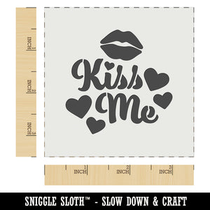 Kiss Me Lips Wall Cookie DIY Craft Reusable Stencil