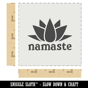 Namaste with Lotus Flower Yoga Wall Cookie DIY Craft Reusable Stencil