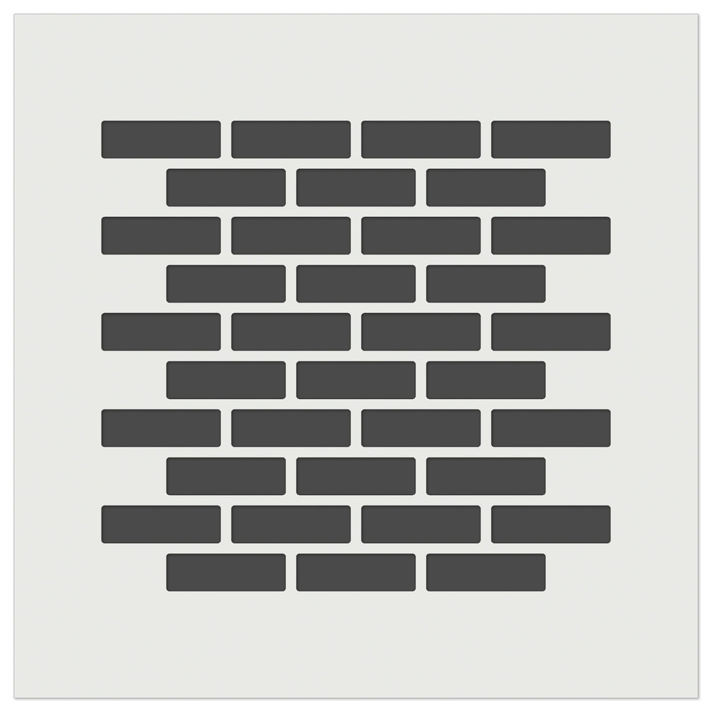 Brick Wall Stone Pattern Wall Cookie DIY Craft Reusable Stencil