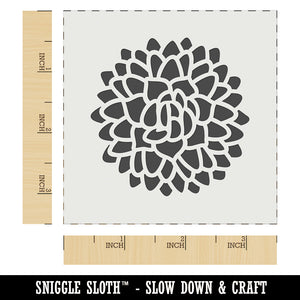 Beautiful Dahlia Flower Wall Cookie DIY Craft Reusable Stencil