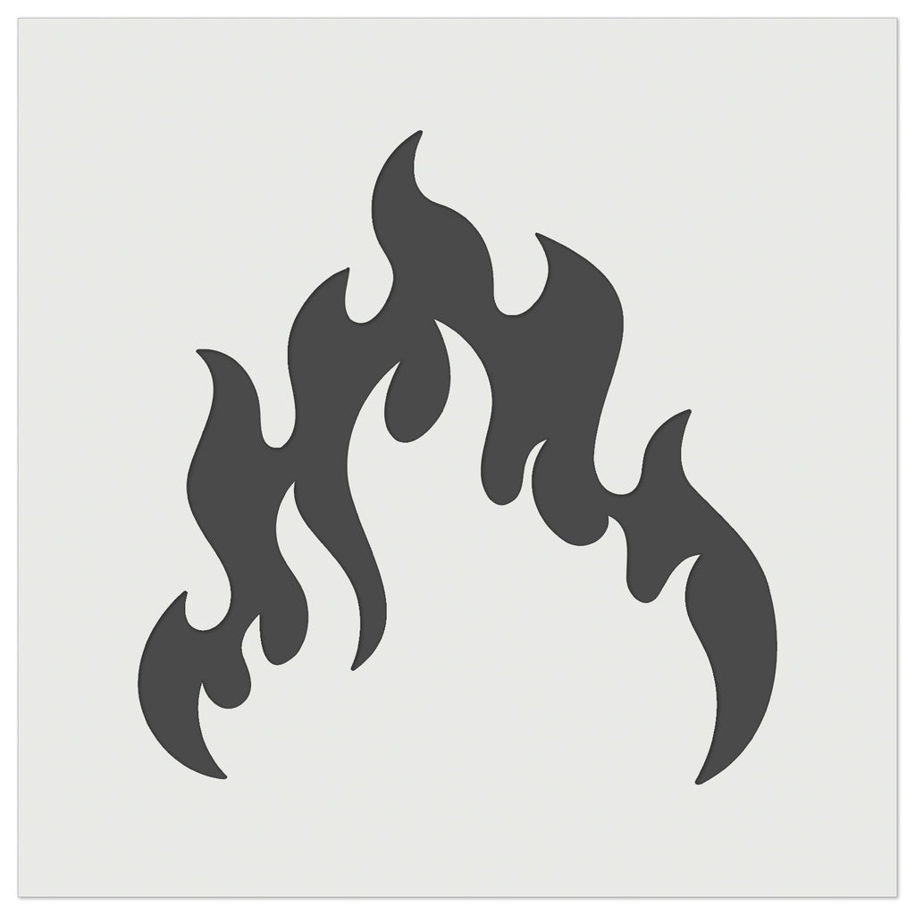 Fire Flame Burning Wall Cookie DIY Craft Reusable Stencil