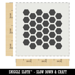 Honeycomb Bee Pattern Wall Cookie DIY Craft Reusable Stencil