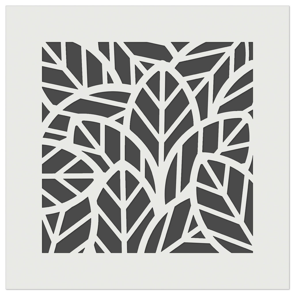 Leaves Overlapping Wall Cookie DIY Craft Reusable Stencil