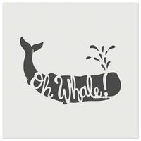 Oh Whale Well Wall Cookie DIY Craft Reusable Stencil