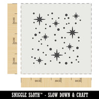 Shining Stars Outer Space Wall Cookie DIY Craft Reusable Stencil