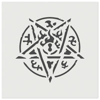 Cthulhu Elder Sign Eldritch Horror Pentagram Wall Cookie DIY Craft Reusable Stencil