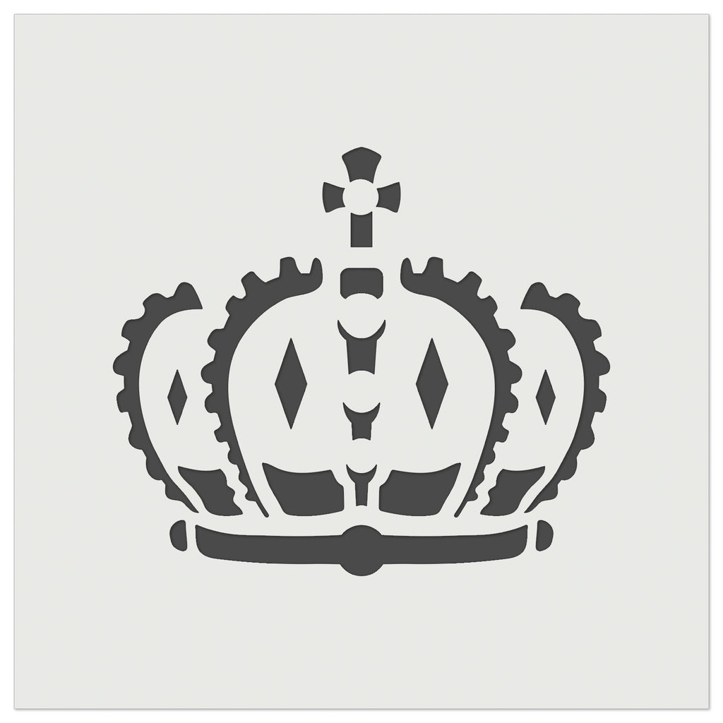 King Queen Royal Crown Wall Cookie DIY Craft Reusable Stencil