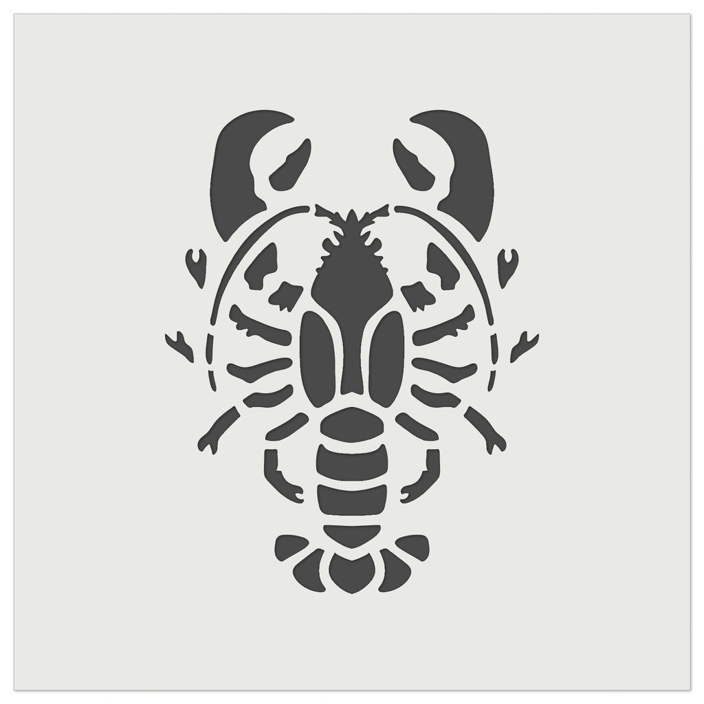 Maine Lobster Seafood Crustacean Wall Cookie DIY Craft Reusable Stencil