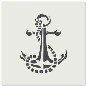 Naval Nautical Anchor with Rope for Sailors with Boats Wall Cookie DIY Craft Reusable Stencil