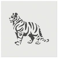Regal Standing Bengal Tiger Wall Cookie DIY Craft Reusable Stencil
