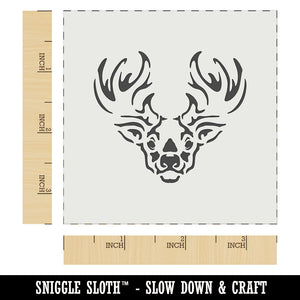 Tribal Deer Buck Head Wall Cookie DIY Craft Reusable Stencil