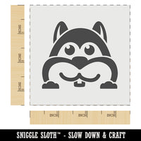 Peeking Chipmunk Wall Cookie DIY Craft Reusable Stencil