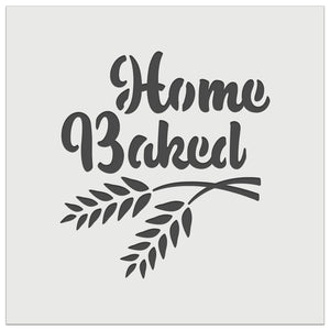 Home Baked Bread Baking Wall Cookie DIY Craft Reusable Stencil