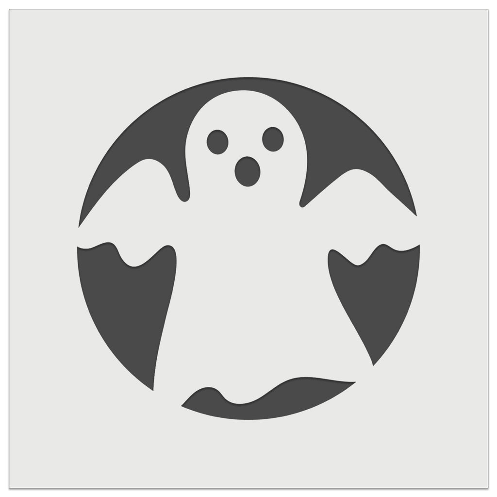 Spooky Halloween Ghost Wall Cookie DIY Craft Reusable Stencil