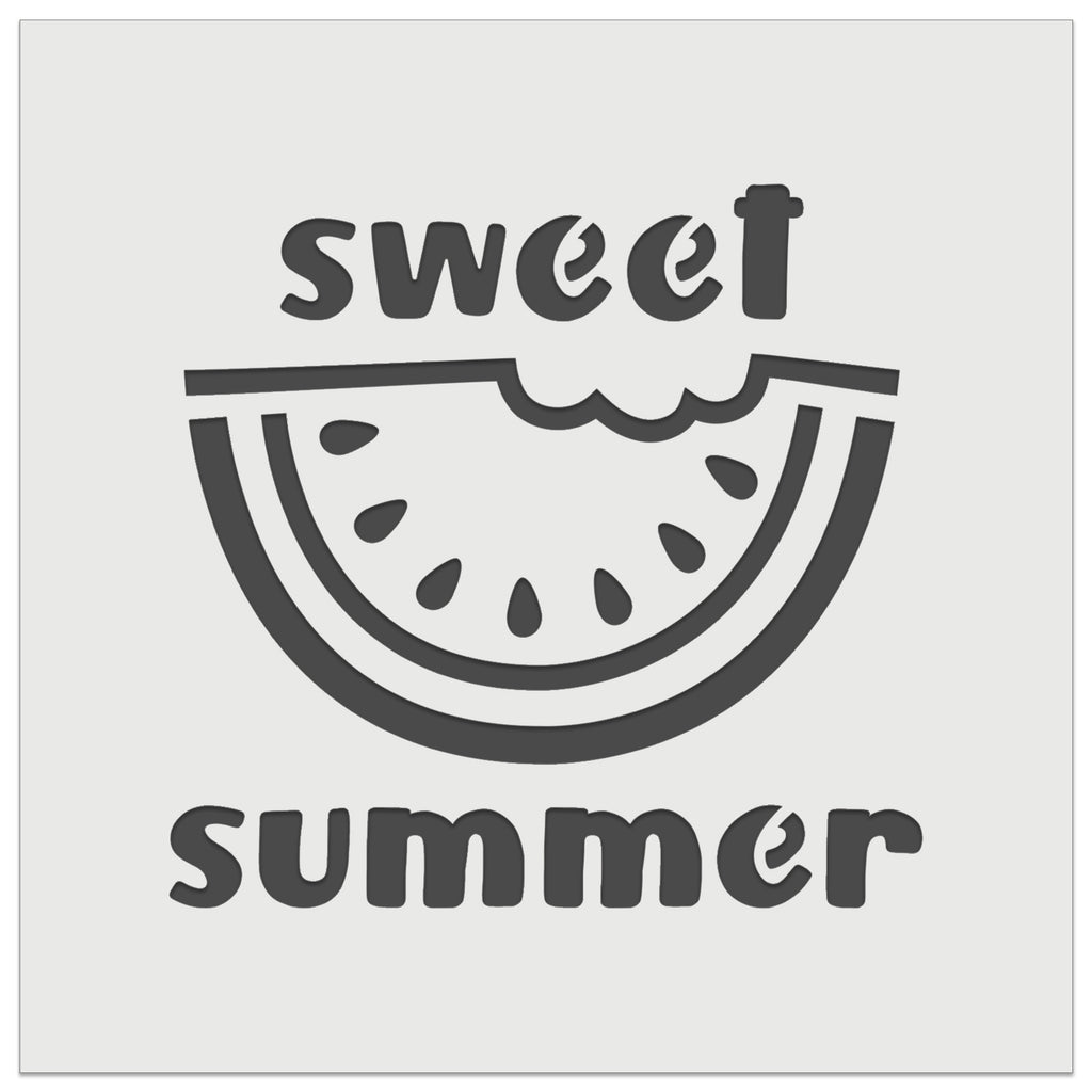 Sweet Summer Watermelon Wall Cookie DIY Craft Reusable Stencil