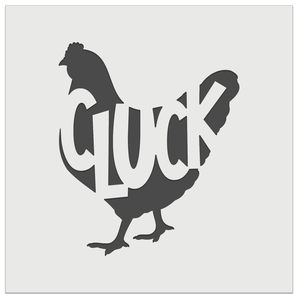 Chicken Hen Cluck Farm Animal Wall Cookie DIY Craft Reusable Stencil