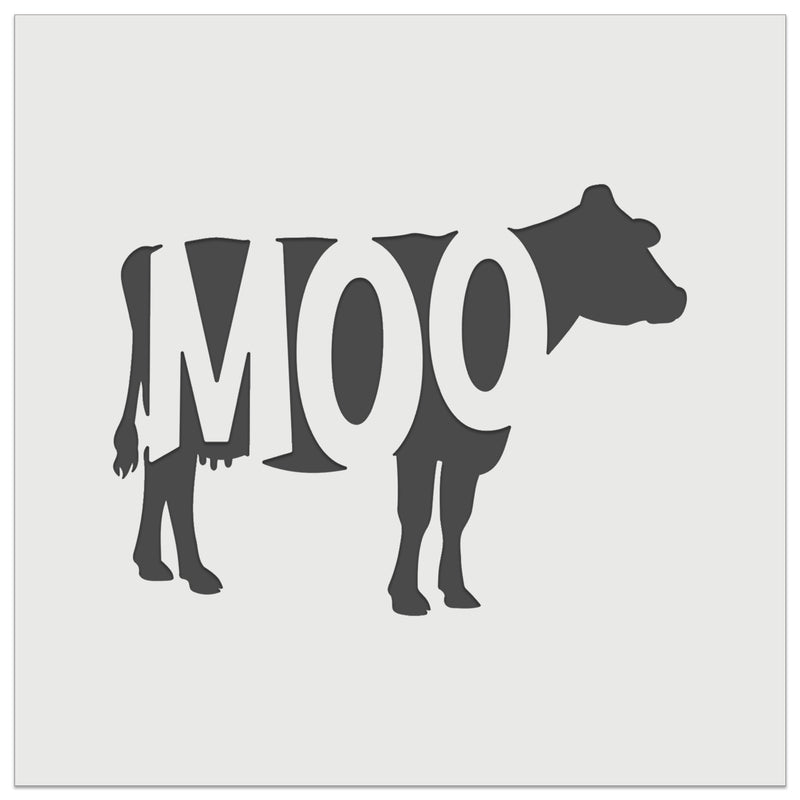 Cow Moo Farm Animal Wall Cookie DIY Craft Reusable Stencil