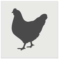 Solid Chicken Hen Farm Animal Wall Cookie DIY Craft Reusable Stencil