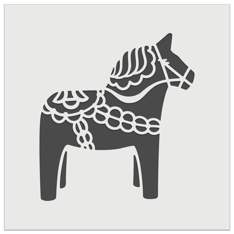 Swedish Dala Dalecarlian Horse Wall Cookie DIY Craft Reusable Stencil