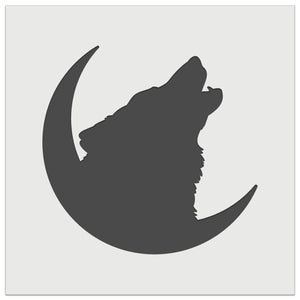 Wolf Howling Crescent Moon Wall Cookie DIY Craft Reusable Stencil
