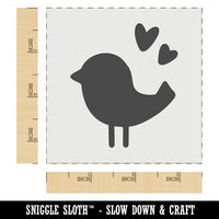 Baby Chick Bird with Hearts Spring Summer Wall Cookie DIY Craft Reusable Stencil