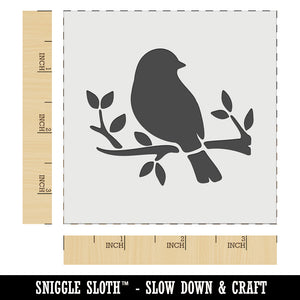 Charming Bird Resting on Branch Wall Cookie DIY Craft Reusable Stencil