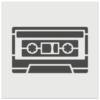 Classic Cassette Mix Tape Music Stereo Wall Cookie DIY Craft Reusable Stencil