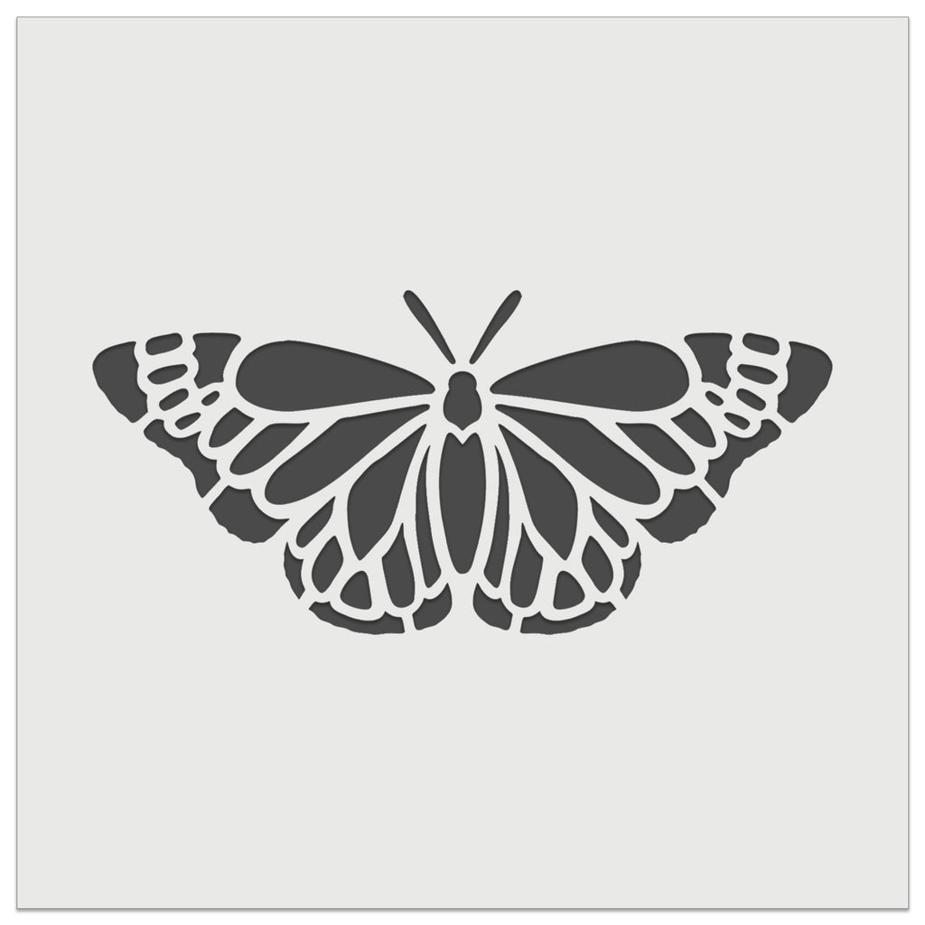 Delicate Detailed Butterfly Spring Summer Nature Monarch Wall Cookie DIY Craft Reusable Stencil