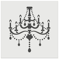 Elegant Candle Chandelier Wall Cookie DIY Craft Reusable Stencil