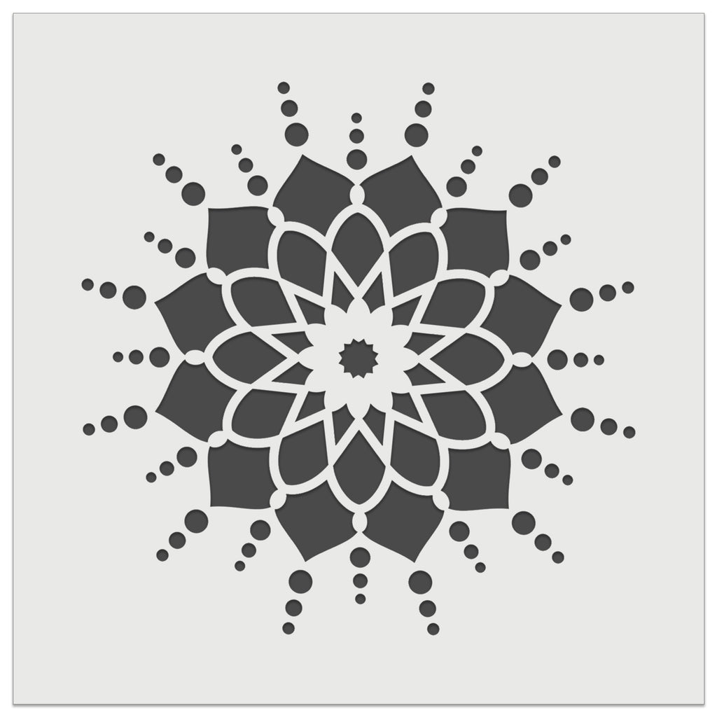 Mandala Flower Simple Wall Cookie DIY Craft Reusable Stencil