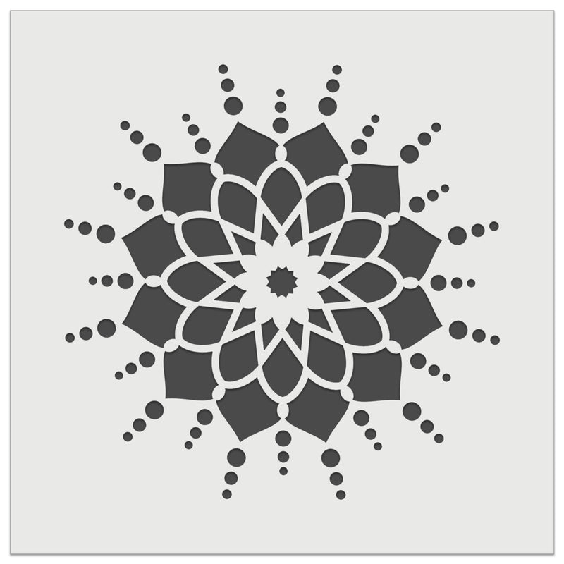 Mandala Flower Simple Wall Cookie DIY Craft Reusable Stencil