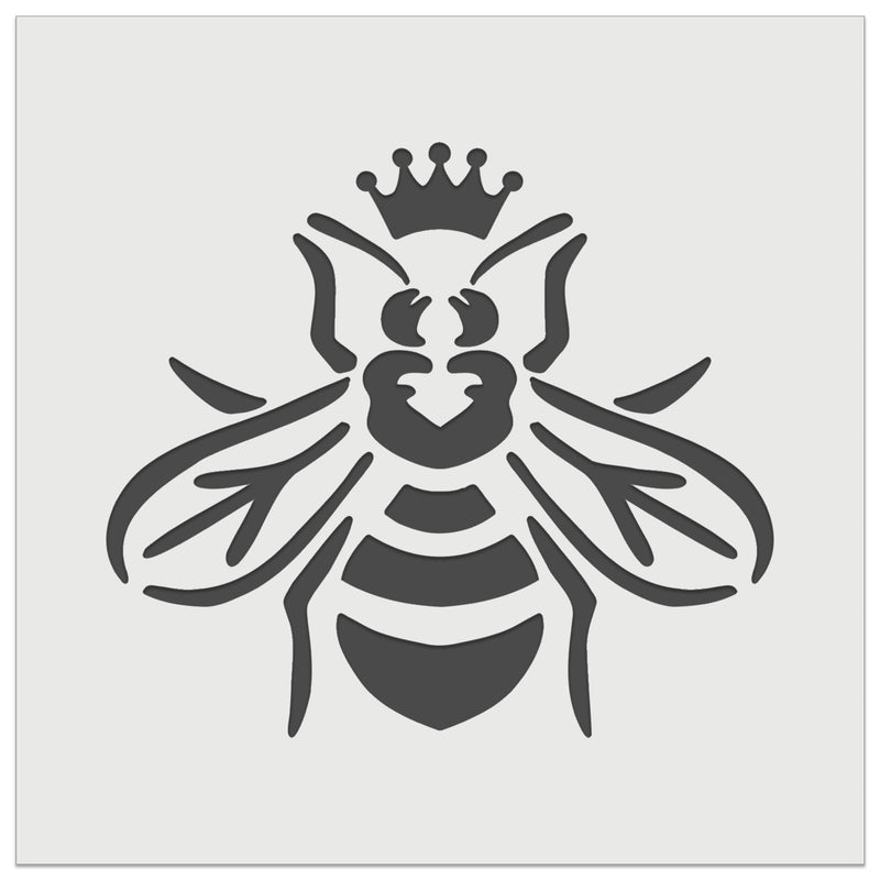 Queen Bee with Crown Honey Hive Wall Cookie DIY Craft Reusable Stencil