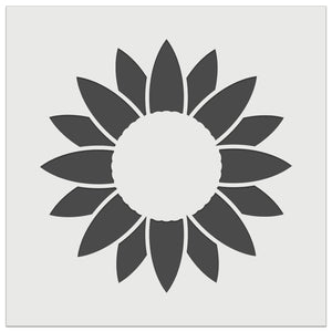 Summer Sunflower Monogram Center Wall Cookie DIY Craft Reusable Stencil