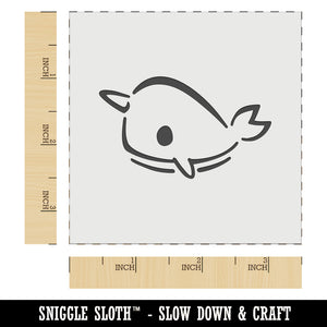 Sweet Narwhal Unicorn of the Sea Wall Cookie DIY Craft Reusable Stencil