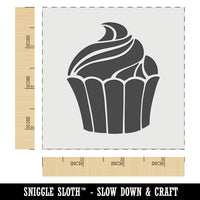 Yummy Sweet Cupcake Birthday Anniversary Celebration Wall Cookie DIY Craft Reusable Stencil