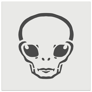 Alien Extraterrestrial UFO Head Wall Cookie DIY Craft Reusable Stencil