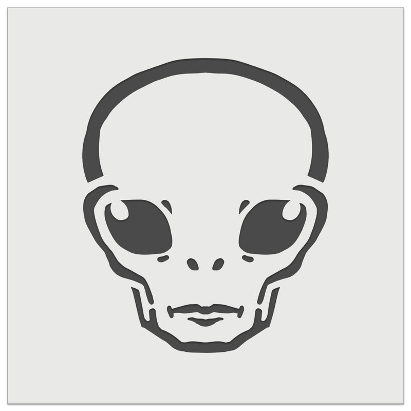 Alien Extraterrestrial UFO Head Wall Cookie DIY Craft Reusable Stencil