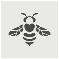 Cute Honey Bumblebee with Heart on Back Wall Cookie DIY Craft Reusable Stencil