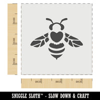 Cute Honey Bumblebee with Heart on Back Wall Cookie DIY Craft Reusable Stencil