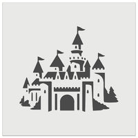 Fantasy Fairytale Castle with Towers Wall Cookie DIY Craft Reusable Stencil