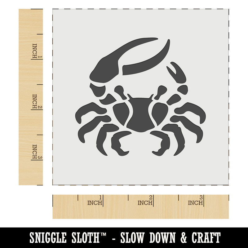 Fiddler Crab Crustacean with Large Claw Wall Cookie DIY Craft Reusable Stencil