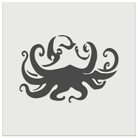 Floating Swimming Octopus with Tentacles Spread Wall Cookie DIY Craft Reusable Stencil