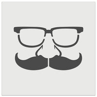 Funny Glasses with Nose and Mustache Wall Cookie DIY Craft Reusable Stencil