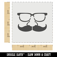 Funny Glasses with Nose and Mustache Wall Cookie DIY Craft Reusable Stencil